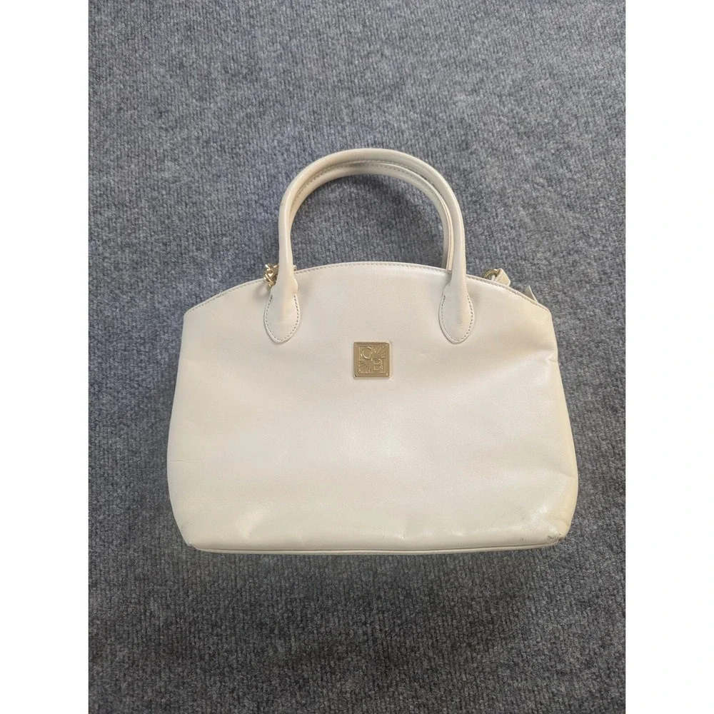Giani Bernini Cream Handbag Vintage Purse